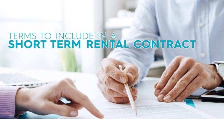 Important Terms to Include in a Short Term Rental Contract